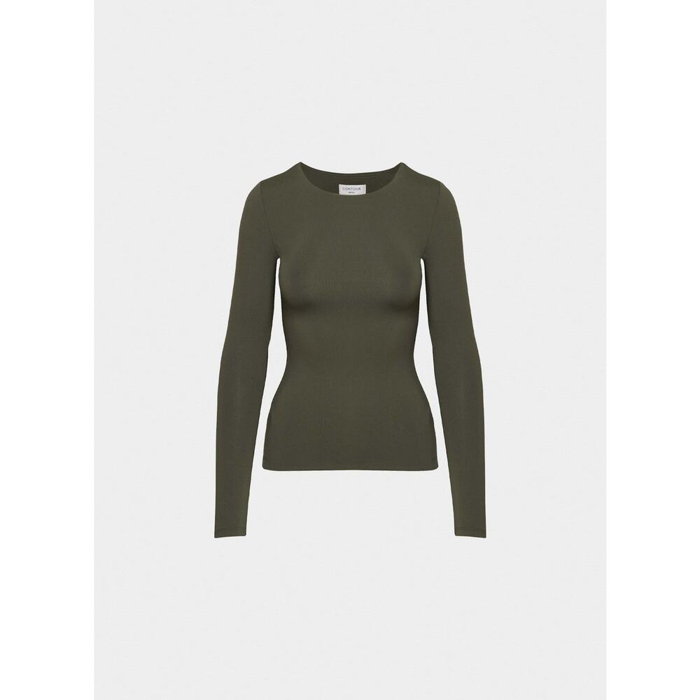 Contour Crew Hip Longsleeve - S - Dark Olive